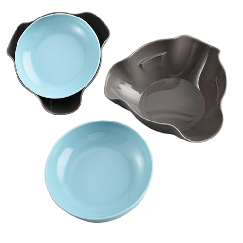 Bol à collation – Bol de service à fruits rotatif à double couche, de qualité alimentaire, bols à pistaches | Plat à grainee de melonn à biscuits multi-sections pour la maison,les fêtes, le salon et l