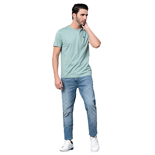 Image of Red Tape Solid Navy Round Neck T-Shirt for Men | Premium Comfort | Versatile Everyday Essential