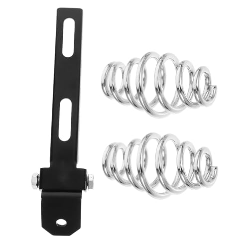HOLIDYOYO 1 Set Motorbike Seat Springs Racing Accessories Motorcycle Seat Bracket Brackets Springs for Motorcycle Cyclists Seat Springs Motorcycle Parts Iron Black