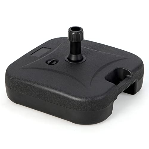 Giantex 75 lbs Fillable Umbrella Base, Water Sand Filled Umbrella Stand with Built-in Handle for 1.5