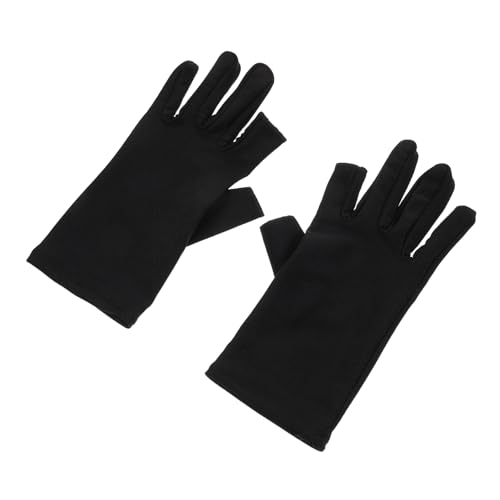 Ipetboom 1 Pair Ladies Sun Protection Gloves Golf Glove Fingerless Driving Gloves Womens Mittens Manicure Mitts Uv Hand Gloves Nail Gel Riding Gloves Miss Protector Short Cloth