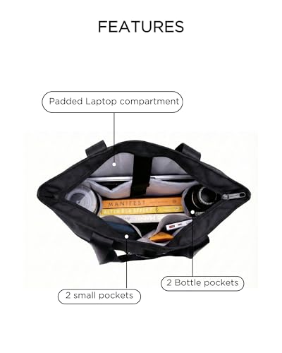 Image of CarryPro Tote Bags-Stylish Shoulder Handbag for Women-Exotic Office & Travel Side Bag-Lightweight Design with Trolley Sleeve Handbags- Gift for Men & Women-Unisex