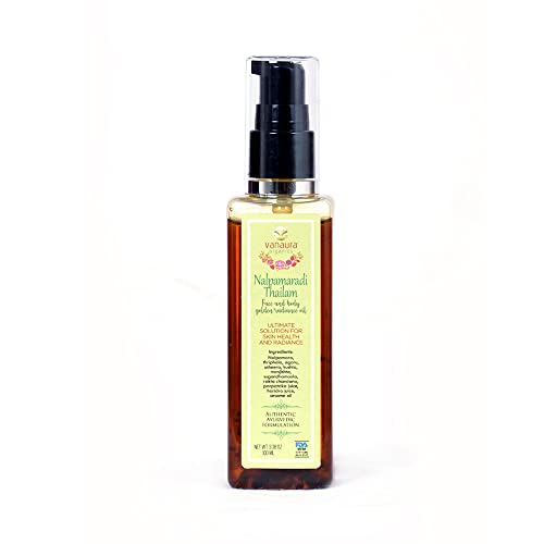 Vanaura Organics Nalpamaradi Thailam Face And Body Golden Radiance Oil, Ultimate Solution For Skin Health & Radiance 100mL