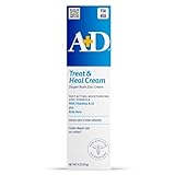 A+D Zinc Oxide Diaper Rash Treatment Cream, Dimethicone 1%, Zinc Oxide 10%, Easy Spreading Baby Rash Cream, 4 Ounce Tube (Packaging May Vary)