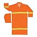 Luminator, .35mm, PVC/Polyester, 49" Coat, Reflective Tape, FLUOR ORANGE - 201CRL
