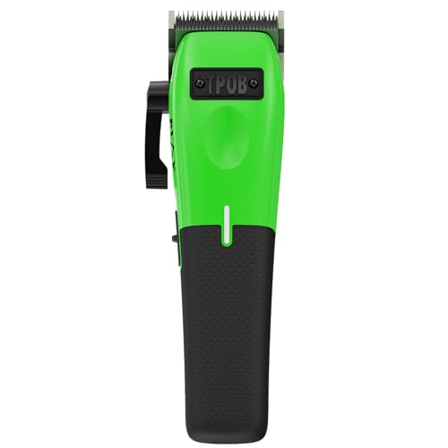 Image of TPOB Play Barber Hair Clippers for Men 7500 RPM with Rubber Grips (Green)