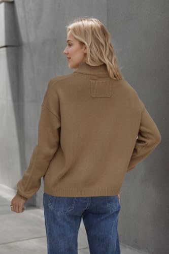 Women's Long Sleeve Cardigan Sweater Button Down Knit Jacket Coat Trendy Open Front Knitwear Tops with Pocket4