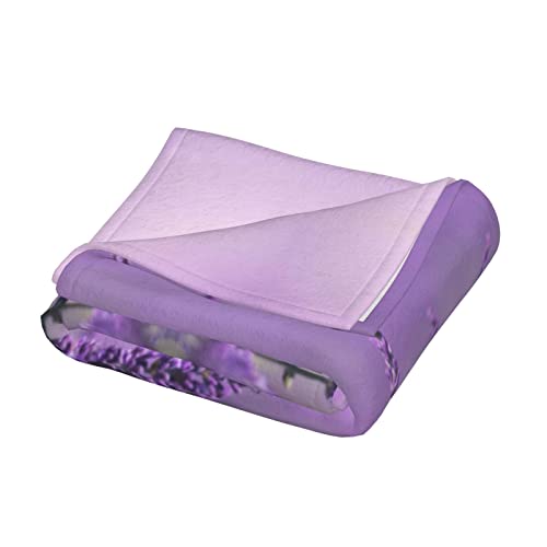 Couverture super douce en flanelle lavande confortable - 5