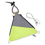 Borsa per portapacchi da ciclismo, borsa triangolare per biciclette, impermeabile, riflettente, per bici, zaino a tracolla per chiavi e corsa