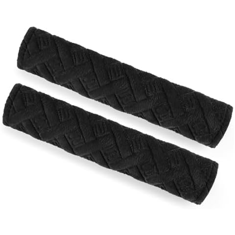 surpassme Car Seat Belt Pads Covers, 2PCS Seat Belt Shoulder Strap Covers Protector to Release Stress to Your Neck and Shoulder for a Safety Driving(Black) Cover