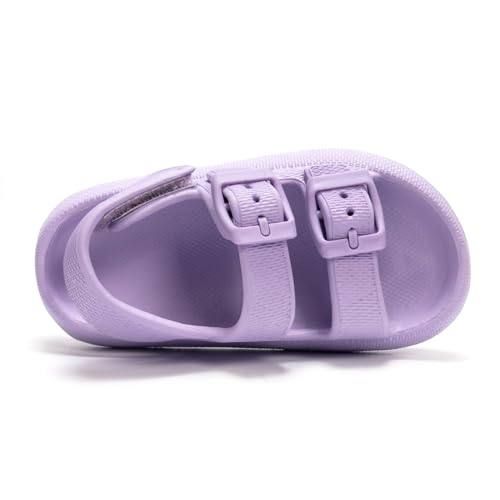 Image of FUNKYMONKEY Pillow Slippers for Boys and Girls Adjustable Double Buckle Unisex-Child EVA Flat Sandals
