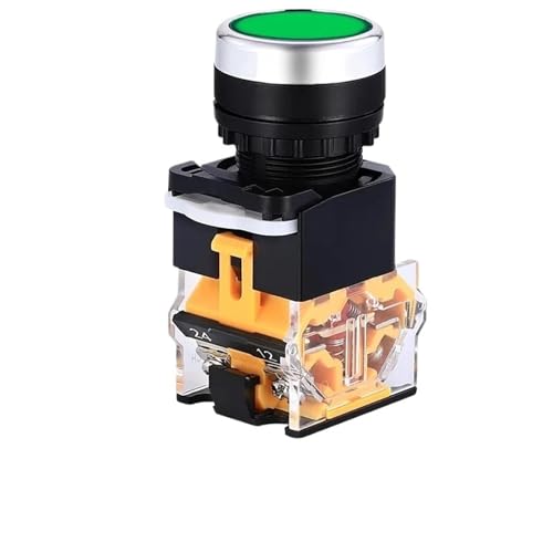 Bouton-poussoir LA38 22mm 1NO 1NC interrupteur instantané LED