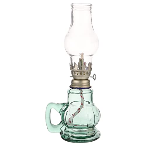 STOBOK Glass Kerosene Lamp