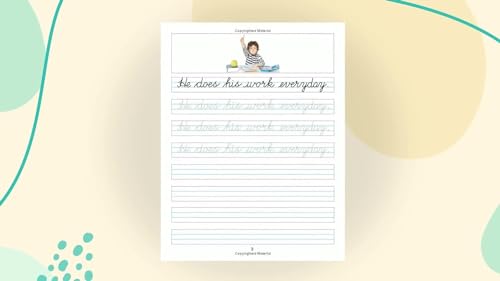 Cursive Writing Book (Sentences) - Part 4