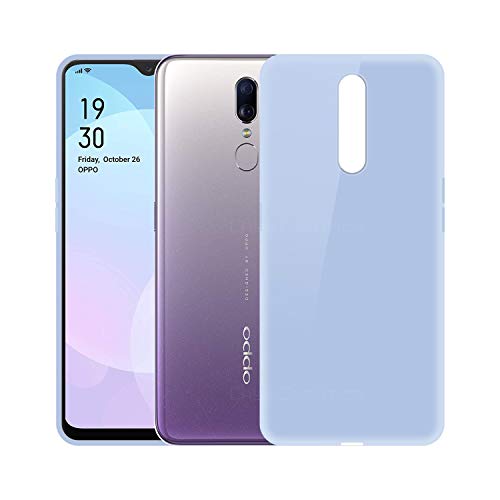 Image of Case Creation Luxurious OG Series for OppoF11 Case Cover,Anti-Dirty Slim Case Frosted Matte Cute Candy TPU Raised Bezel (Splash of Color) Back Cover for Oppo F11 -Purple