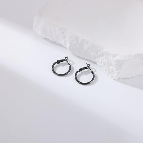 Image of Gacimy Gold Hoop Earrings for Women, 14K Gold Plated Thin Hoops