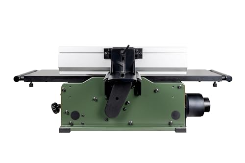Cutech 40180HB 8-Inch Spiral Cutterhead Benchtop Jointer with teflon-Coated Aluminum Tables, 16 TC Inserts, 19-5/8&rdquo; Aluminum Fence, and a 10-amp Motor (Rifle Green, 8 inch)
