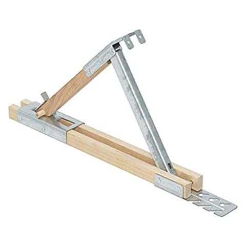Guardian Fall Protection 2510 Adjustable Wood/Steel Roof Bracket, 12-Inch Cover