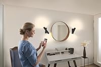 LEDVANCE SMART+ WIFI ORBIS WALL CROSS – Wandleuchte, dimmbar mit WIFI-Technologie per App, 12W, 3000-6500K warmweiß bis kaltweiß, 600 Lumen, up and down Licht, 30x 10cm, schwarz – Ansicht 5