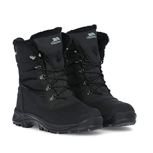 Trespass Mens Negev Ii Leather Snow Boots (12 Us) (Black) #TOP6