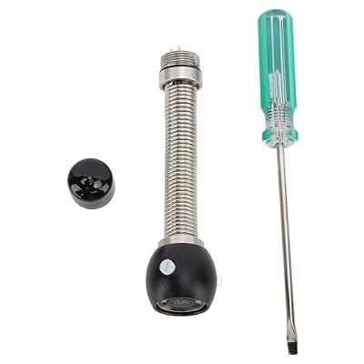 BLACKTK 25mm Waterproof Inspection Chamber Cover with 6 LED Lights, IP68 Drainage Pipe Inspection Accessory for Chamber Replacement
