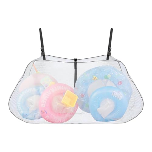 Bolsa de playa, bolsa de almacenamiento para flotador de piscina, organizador para flotador de piscina, organizador de malla resistente, bolsa ajustable para piscina, soporte de red de para