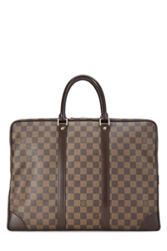 Pre-Loved Damier Ebene Porte Documents-Voyage GM, Brown4