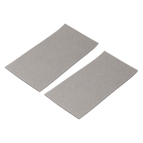 QUARKZMAN Nickel-Schaum-Elektrode, Knopfzellen-Elektroden-Nickelschaumplatte, poröser Schaumnickel 200x100x3mm mit Klebstoff, Packung mit 2, Grau