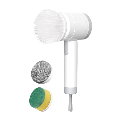 Fregador Giratorio Inalámbrico | Cepillo Eléctrico Recargable - Resistente al Agua, Recargable para Baño Azulejos Bañera Suelo