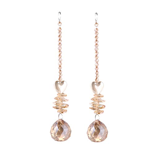 TOYANDONA 2 Pièces Pendentifs Suspendus Octogonaux pour Décoration de Fenêtre Plafond Suncatcher Arc Ciel pour Lampes et Lustres Lsdz