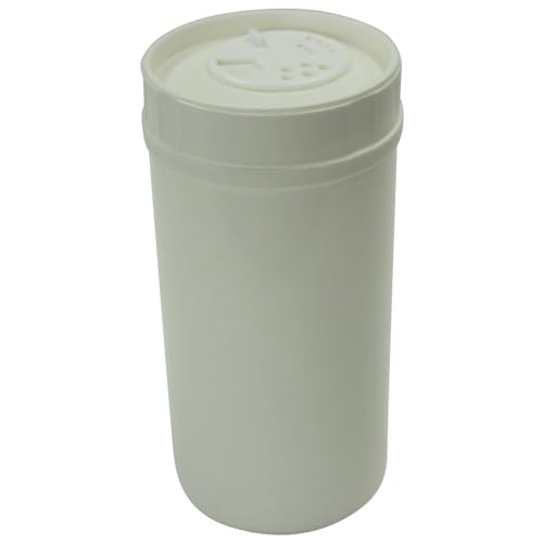 Dönges Streudose mit Drehstreueinsatz und Stülpdeckel (Gewürzstreuer Gewürzdose Küchenstreuer Salzstreuer Pfefferstreuer) Durchmesser: 6 cm/Höhe: 12 cm
