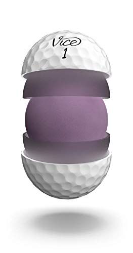 Bolas de golfe brancas Vice Pro (uma dúzia (12 bolas de golfe))