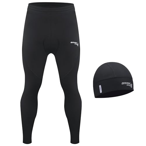 Brisk Bike Pantalon Largo Ciclismo Negro M