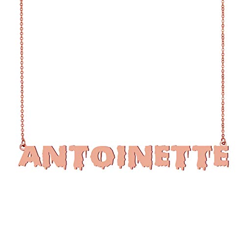 HUAN XUN Halloween Name Plate Tag Personalized Necklace Gift for