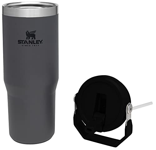 Stanley IceFlow - Vaso inoxidable 30 oz, tapa antifugas, 12 h frío