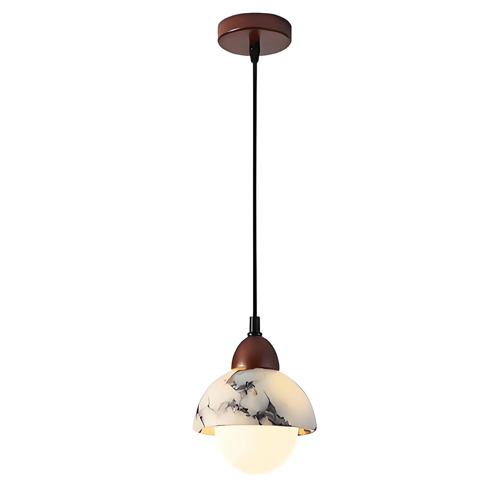 Lámpara colgante de techo regulable en mármol para iluminar pasillos oscuros 8