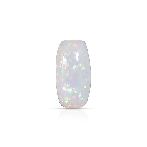 Cabochon d'opale éthiopienne naturelle ultra opale de feu (12,5 x 24,5 mm) pierre de naissance en forme de coussin | Pierre précieuse en vrac pour la...