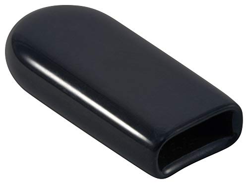 Bouchon de finition rectangulaire plastique noir 0.062x0.375 pour tube et poignée