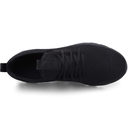 Foto von Damen Laufschuhe Turnschuhe Sneaker Running Tennis Schuhe Freizeit Straßenlaufschuhe Fashion Leichtgewichts Atmungsaktiv Walkingschuhe Outdoor Fitness Jogging Sportsschuhe Schwarz 39 EU