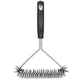 Zeekk, Grill Brush,12 Inch Wire Bristle Stainless Steel Barbecue Steam Cleaning Brush Grill Cleaning Brush, Perfect Cleaner for Grill Cooking Grates