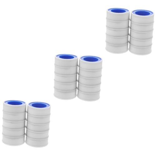 OSALADI 3sets PTFE Tape Adhesive Strips for Duct Adhesive Tape Weatherproof Sealing 10rolls*3
