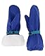 lovely lemon gefütterte Regen-Fäustlinge - wasserdichte & Winddichte Outdoor Schnee Handschuhe für Babys & Kleinkinder - One Size, Blau