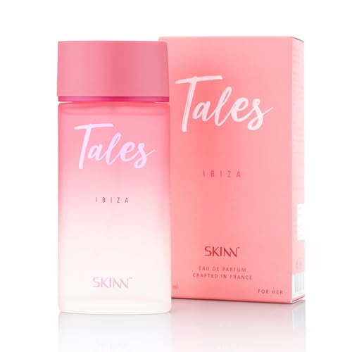 Skinn By Titan | Tales Ibiza Perfume – 100 Ml | Perfume For Woman | Gift for Women | Premium Fragrance | Grooming Essentials | Long Lasting Smell for Women |Floral & Fruity| Eau De Parfum