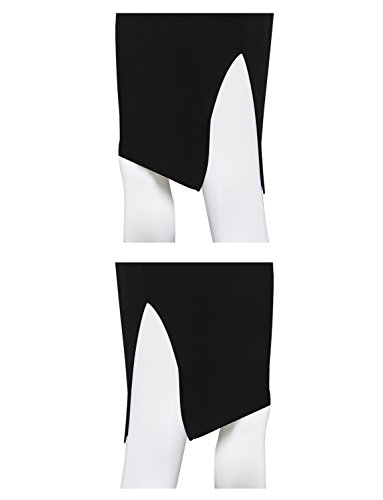 Tam Ware Women Stylish V-Neck Sleeveless Double Slit Bodycon Dress Twcwd108-Black-Us M #TOP4