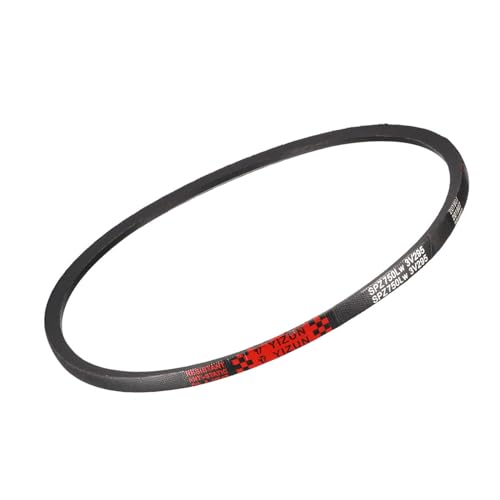 Kozelo SPZ-750 Keilriemen - [750 mm Länge x 10 mm Breite x 8 mm Dicke] Gummiantriebsriemen für die Kraftübertragung, schwarz