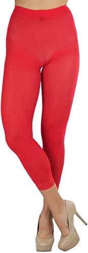 Image of ToBeInStyle Women's Opaque Ankle Long Nylon Footless Fun Tights Pantyhose
