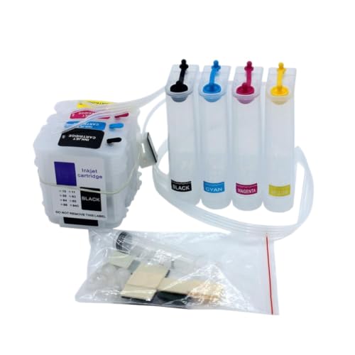 Sistema CISS de 4 Colores con Chip Compatible con HP Designjet 111 completo 3