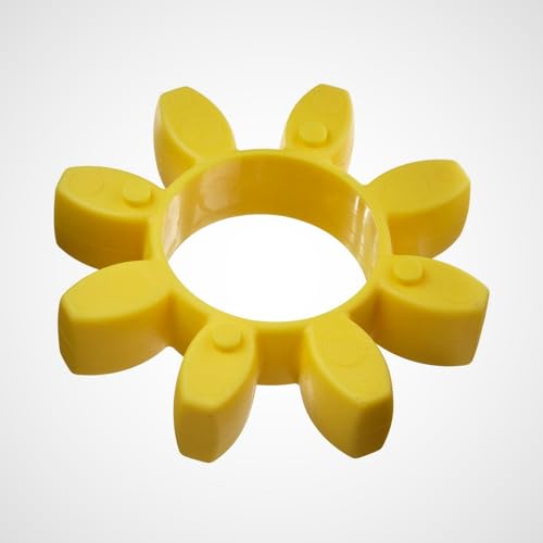 Generic Lovejoy CJ 48 Curved Jaw Siper Coupling Insert, 92 Shore A Urethane, Yellow. Item #61452, 68514461452