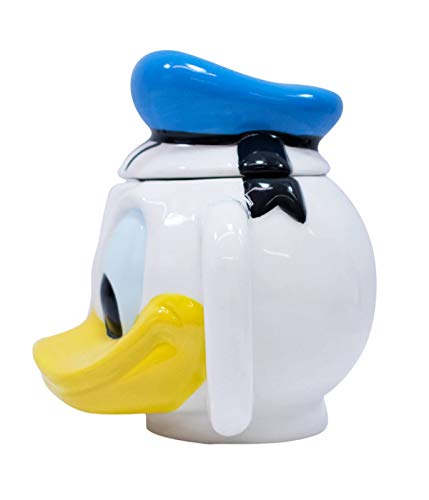 Caneca Porcelana Rosto Pato Donald 470 Ml - Disney