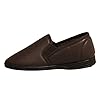 Zedzzz Mens Ivor Grain Upper Twin Gusset Slippers (7 UK) (Black) #3